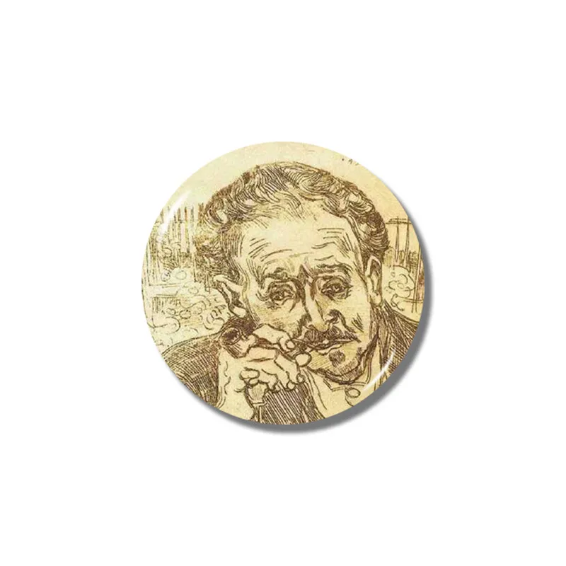 Lychee Life Van Gogh Paintingt серии магнит на холодильник круглой формы магниты на холодильник дорожные сувениры украшения для кухни