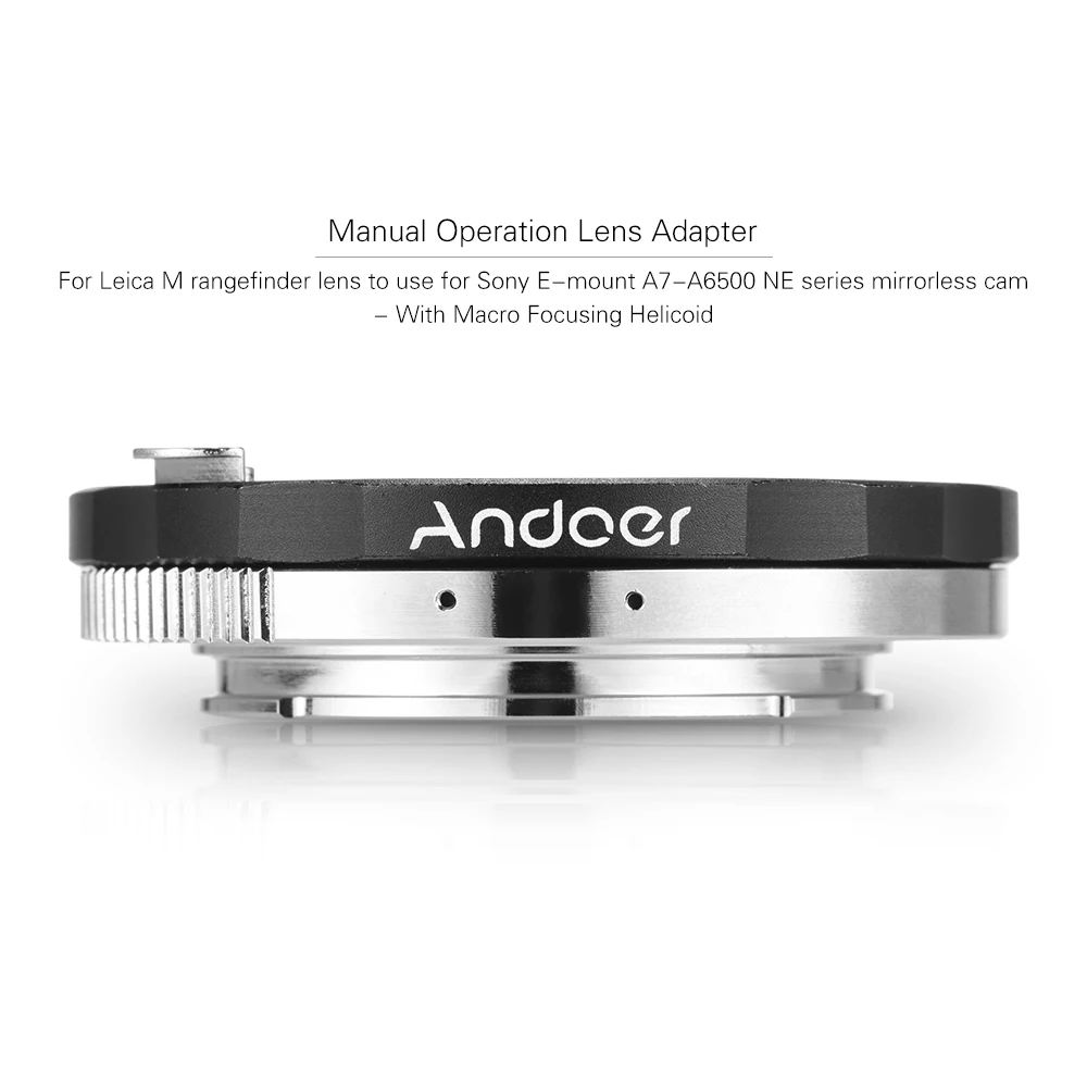 Andoer LM-NEX Крепление объектива камеры переходное кольцо ручной фокус для Leica M дальномер LM-E Крепление объектива для использования для sony