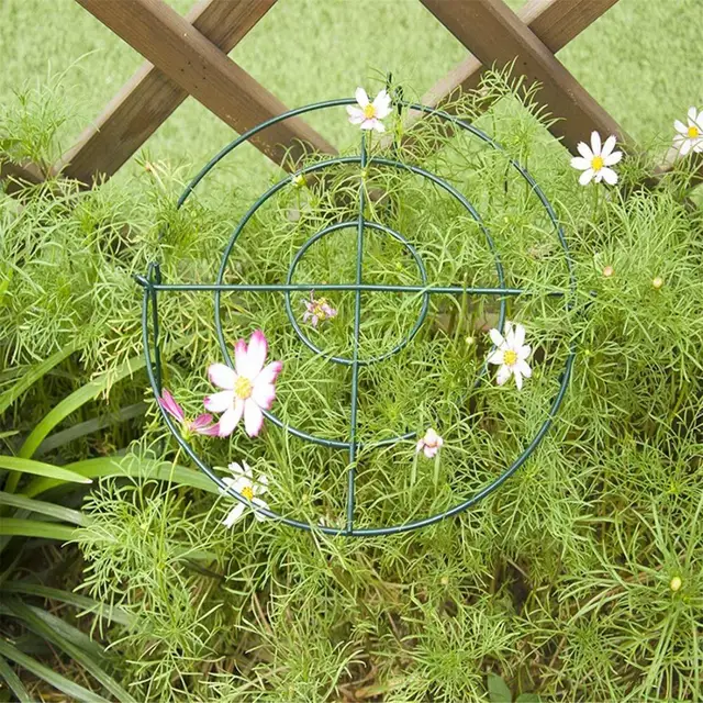 Grow-Ag-Átmenő Támogatások Gride Plant Brace Virágot Tartó Gyűrűk 3 Lábú Karikain Keresztül Nőnek. - Image 2