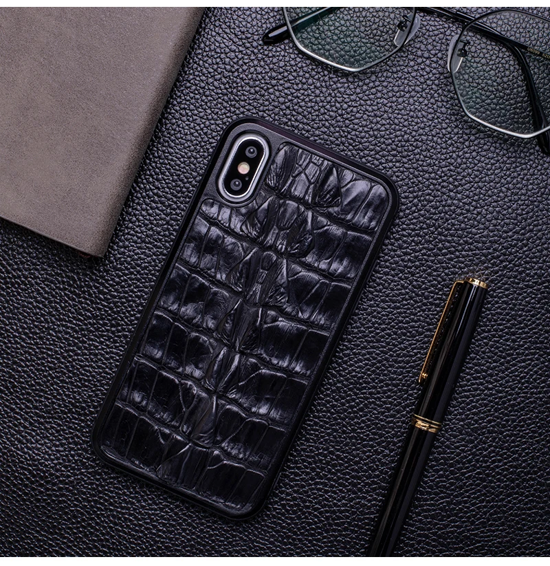 Лаковый чехол для телефона с крокодиловой текстурой для IPhone X XS Max XR для Apple 5 5S SE 6 6S 7 8 Plus защитный чехол для телефона