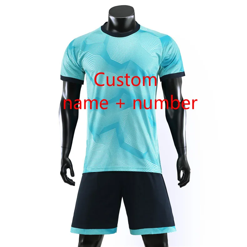 Custom name number Мужские и женские футбольные комплекты, форма Джерси, спортивный комплект, футбольные майки, рубашки, шорты, тренировочный костюм, индивидуальная спортивная одежда - Цвет: Custom name number