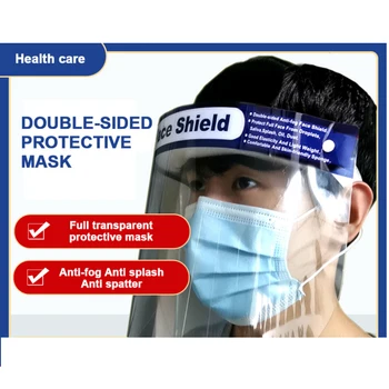 

2020 Full Face Anti-virus Shield Mask Clear Flip Up Visor oil fume Protection Safety Work Guard