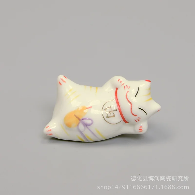 Ceramic cat chopstick rack
