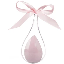 Гладкая Антибактериальная губка для макияжа для женщин Флокирование влажная сухая косметическая пудра для слоеного макияжа разноцветная водяная упаковочная коробка мягкая основа