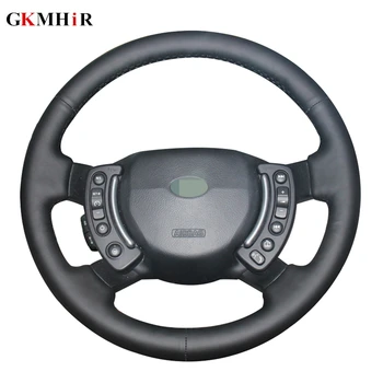

Black Artificial Leather DIY Hand-stitched Car Steering Wheel Cover for Land Rover Range Rover 2003-2012
