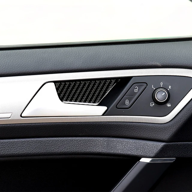 Car Door Handle Bowl Stickers for Volkswagen VW Golf 7 GTI R GTE GTD MK7 2013-2017 Auto Interior Carbon Fibre LHD Accessories 2