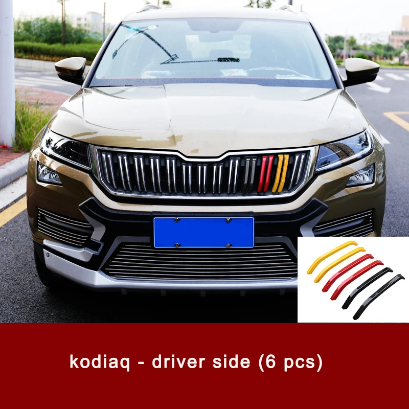 Lsrtw2017 для Skoda Kodiaq Karoq Gt, автомобильная передняя решетка, средняя сетчатая отделка, накладки для интерьера, аксессуары, декоративные - Название цвета: product picture 2