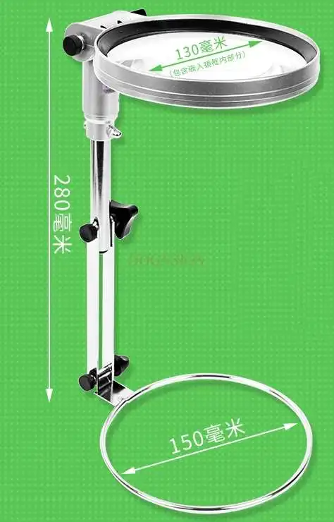 

magnifying equipment Desktop magnifying glass folding with lamp led elderly children student reading Qing times