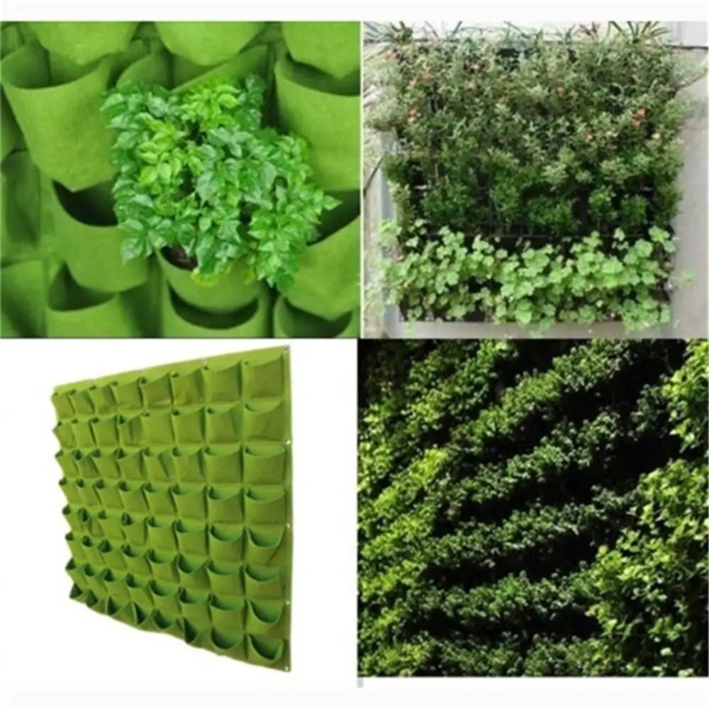 

Garden Container 9/18/36/49/64 Pockets Vegetable Seedling Bag Spring Planting Bags Practical Nonwoven Planter Vertical Balcony