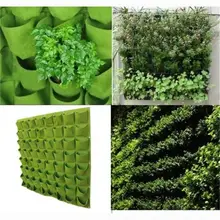 Garden Container 9/18/36/49/64 Pockets Vegetable Seedling Bag Spring Planting Bags Practical Nonwoven Planter Vertical Balcony