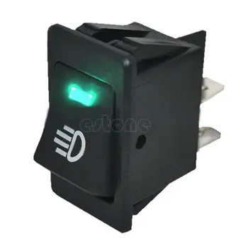 

2021 New 12V Vehicle Car Boat Fog Light LED Rocker Switch Dash Dashboard Green 4 Pin New