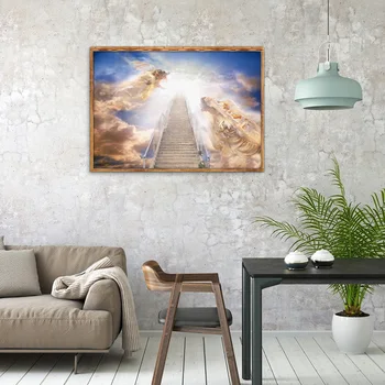 

Full Drill Diamond Painting Set Home 5D DIY Decor Heaven Stairway Embroidery for Household Living Room Wall Supplies