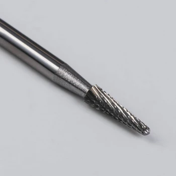 

Carbide carbide mill for manicure "Cone", spiral-transverse, small cut, 2.3 × 8 mm