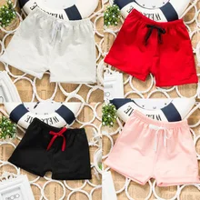 Популярные штаны для мальчиков, шорты, летняя одежда, рубашка для девочек, детские штаны, верхняя одежда, тонкие летние детские шорты для малышей