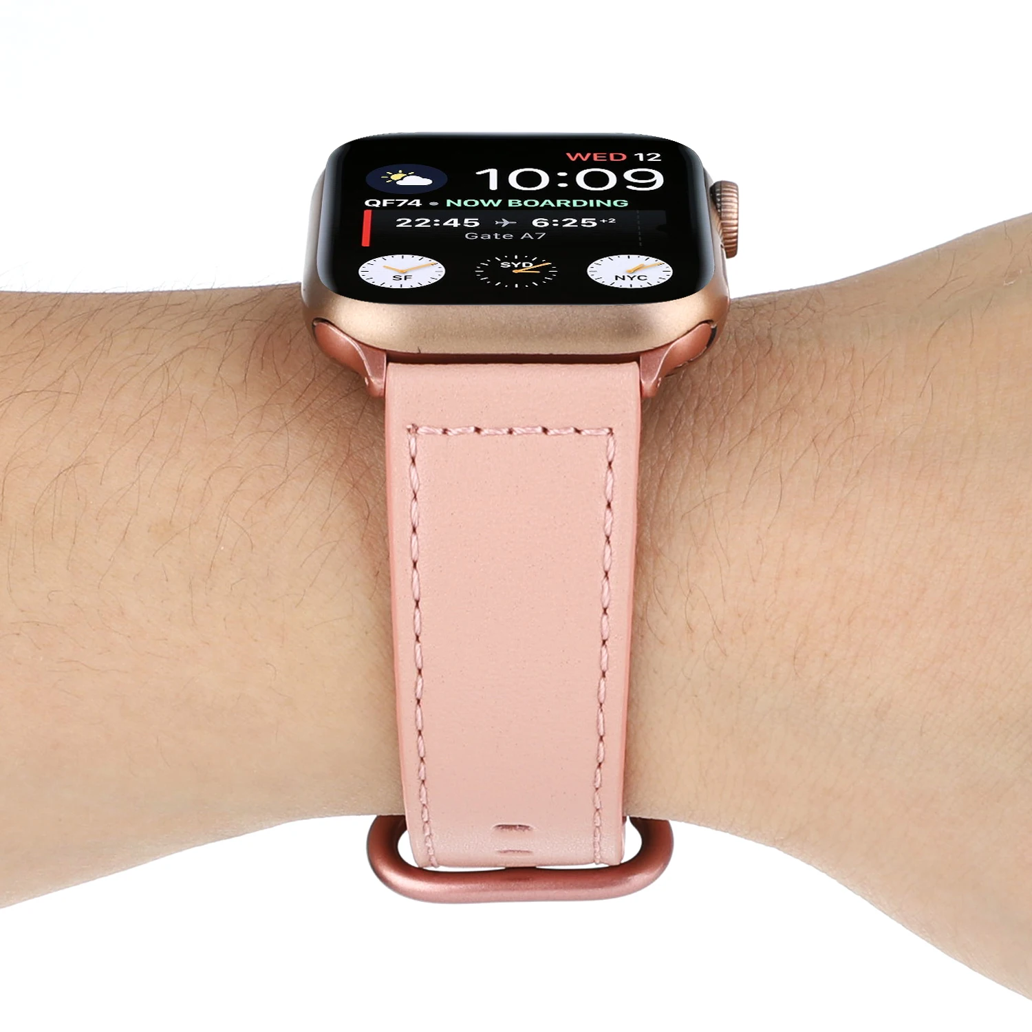 Кожаный ремешок для часов для Apple Watch, 44 мм, 42 мм, 40 мм, 38 мм, ремешок серии 5, 4, 3, 2, 1, iWatch, аксессуары для Apple Watch