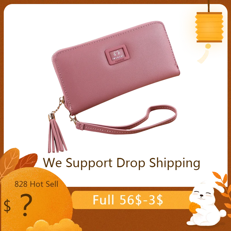 Женские портмоне XINIU на молнии с мультипликационным принтом Женская сумочка