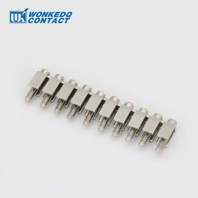 FBI 10/2/3/4-6 Jumpers For UK2.5B DIKD1.5 Fixed Bridge FBI2-6 FBI3-6 FBI4-6 FBI10-6 DIN Rail UK Terminal Block Connector din rail din rail terminal block jumper bridge wire connectors 10Pcs