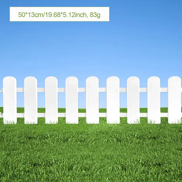 Műanyag Kerítés Udvar Beltéri Kert Óvoda Virágkerti Zöldség Kis Barkács Karácsonyi Dekoráció - Image 3