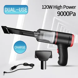Mini aspirateur à Air Portable sans fil pour voiture, souffleur d'air domestique, Rechargeable, 9000Pa, pour clavier, canapé, ordinateur 