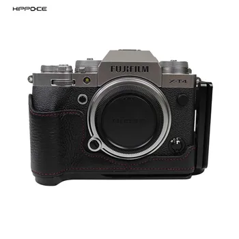 

Fuji X-T4 camera bag micro single leather cases camera bag quick-loading plate half case base camera backpack