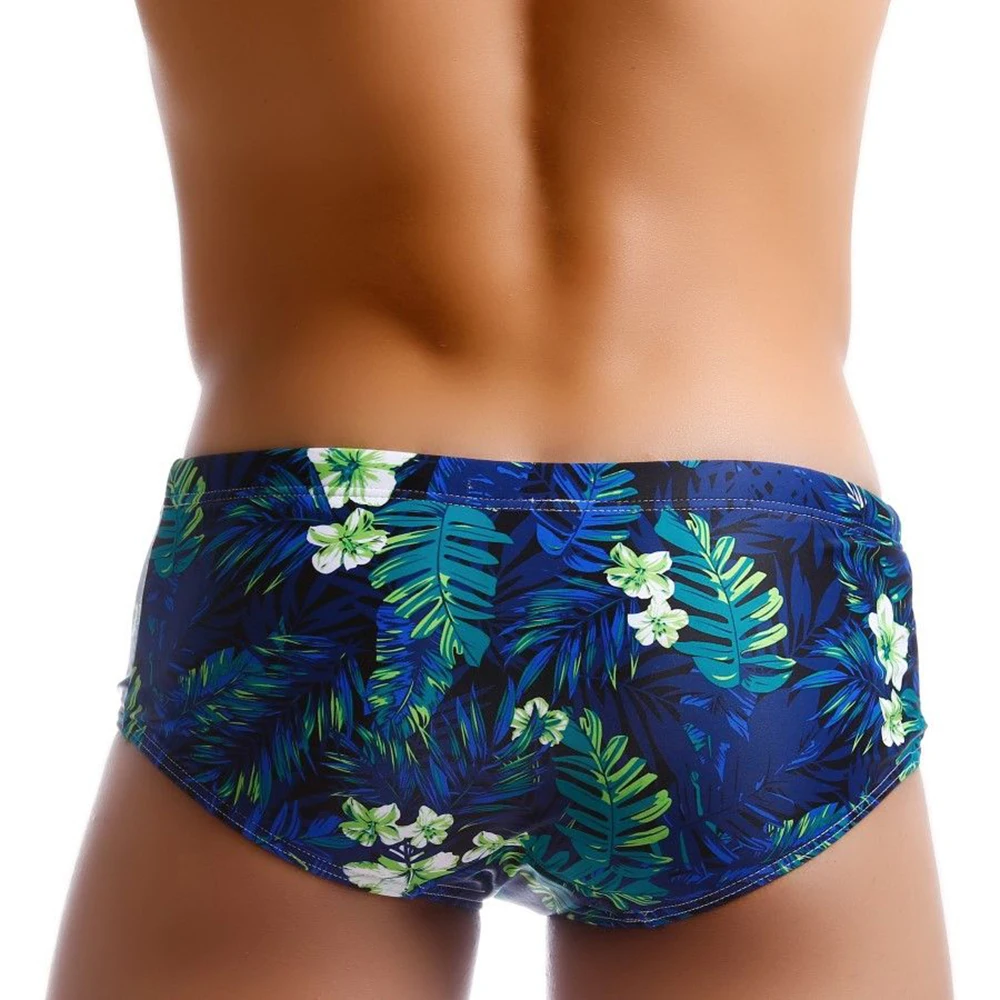Man Swim Pants Printed Push-up Stretch Soft Sexy Beach Swimming Swimwear Male Drawstring surfing,swim trunks,swim shorts,men swimsuit