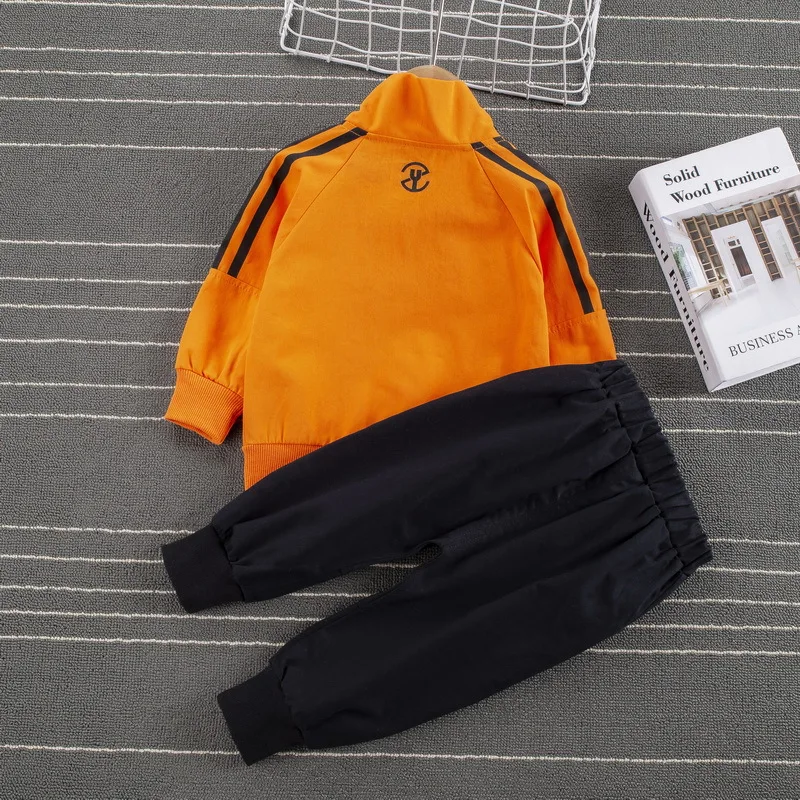 Spring Autumn Baby Boys Girls Casual Clothes Infant Kids Jacket T Shirt Pants Toddler Fashion Costume Children Letter Tracksuits