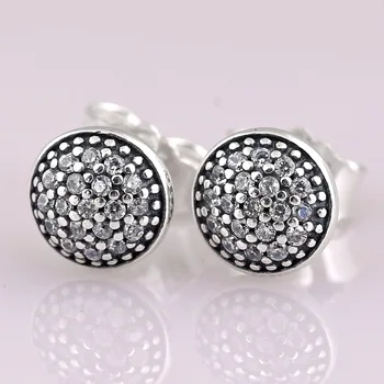 

Original Dazzling Droplets With Crystal Studs Earring For Women 925 Sterling Silver Earring Wedding Party Gift Fine Jewelry