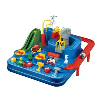 

Children Adventure Toys Hot Selling Durable Safety Smooth Surface Racing Tracks Car Combination Inertia Train Puzzle