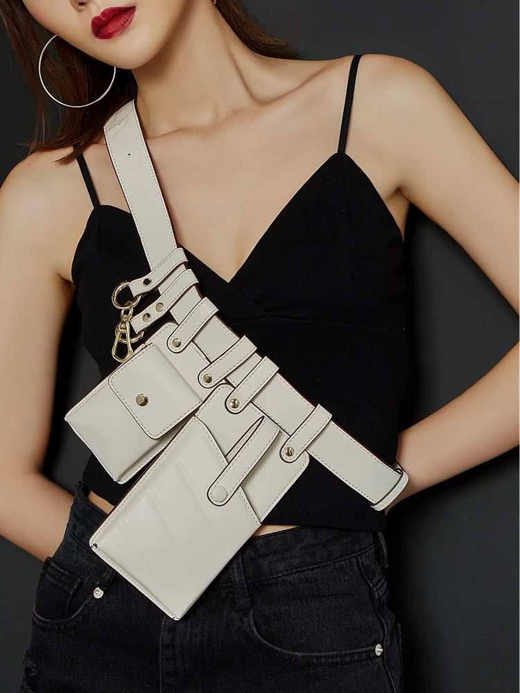 

Leather Waist Bag Women Fanny Pack 2019 Luxury Brand Fashion Waist Belt Bag Fanny Pack Bags for Women Travel Phone Pouch Purse