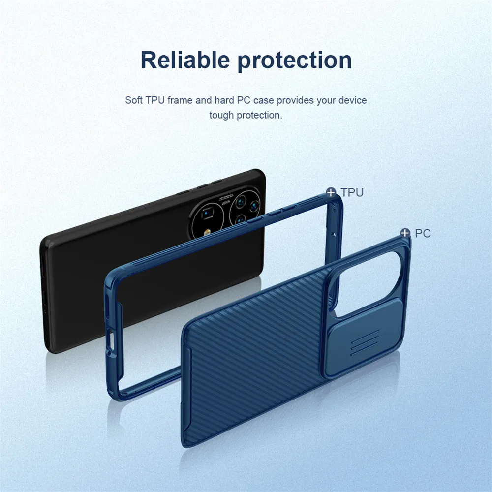 For Huawei P50 Pro NILLKIN CamShield Pro Case with Camera Len Protective Slide Cover Back Shell