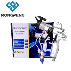 Pulverizador mal ventilado da pintura da pistola 4500psi da pintura de alta pressão de rongpeng com 517 ponta do bocal guarda máquina de pulverizador da bomba