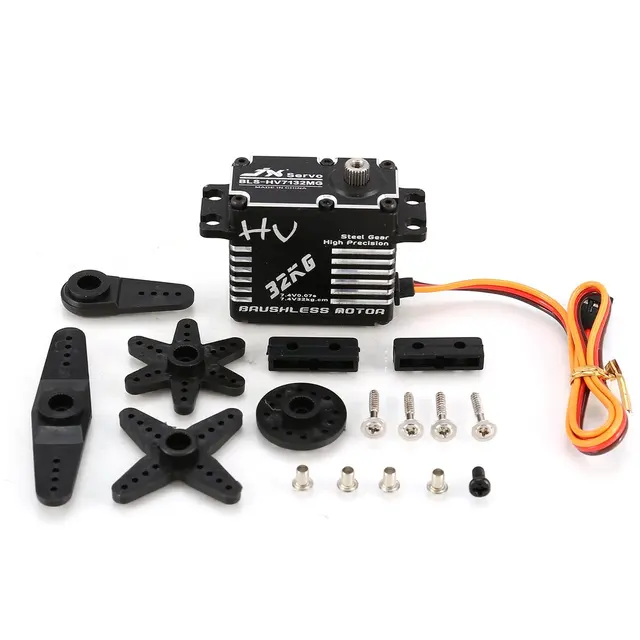 $75.02  JX BLS-HV7132MG 32KG Metal Steering Digital Gear HV Brushless Servo with High Voltage for RC Car Ro