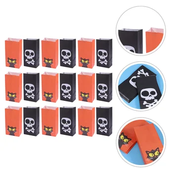 

40pcs Ghost Festival Colorful Candy Bag Halloween Baking Package Bag Party Props