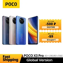 POCO X3 Pro Cell 6GB+128GB/8GB+256GB Xiaomi Android Smartphone Snapdragon 860 120Hz DotDisplay 5160mAh 33W Charge Quad AI Camera