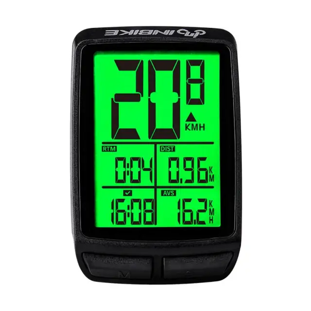 Waterproof Bicycle Computer Wireless MTB Bicycle Speedometer Stopwatch Cycling LED Digital Rate Counter Bike Accessories INBIKE 1 PCS