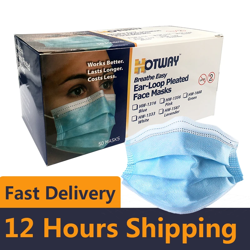 

Disposable Mask 3-Ply Anti-Dust Nonwoven Elastic Earloop Mouth Face Mask Anti Pollution PM 2.5 Mouth Mask