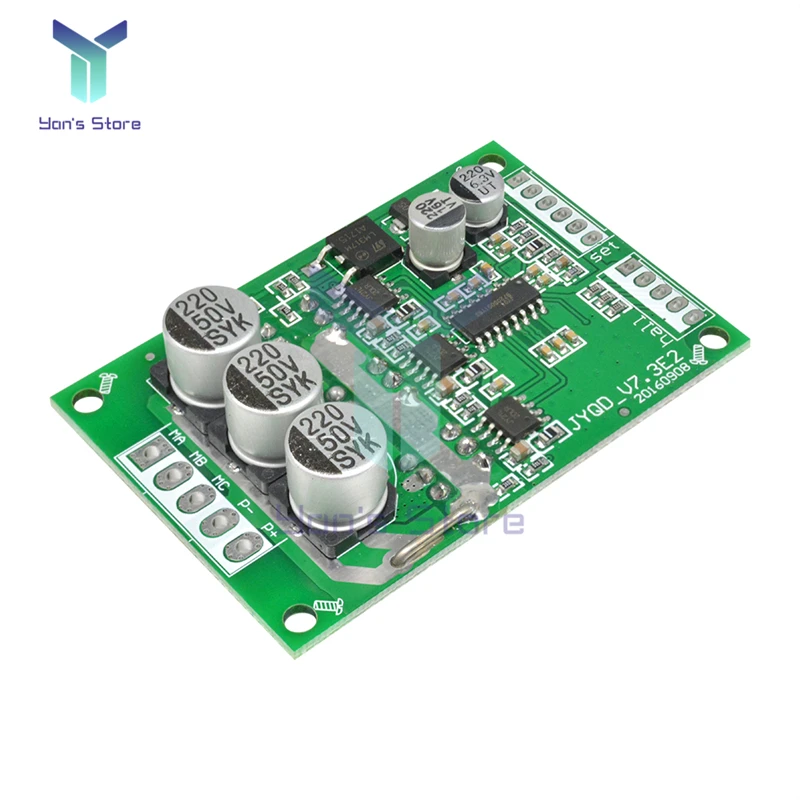 Dc 12V-36V 24V 20A 500W Controller Motore Brushless Hall Bldc Driver Board Tensione Pwm Regolazione Velocità Jy01