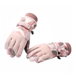 1 Pair Women Gloves 2-in-1 Lightweight Screen Touch Available Winter Sport Women Mittens   Ski Gloves  for Bicycle
