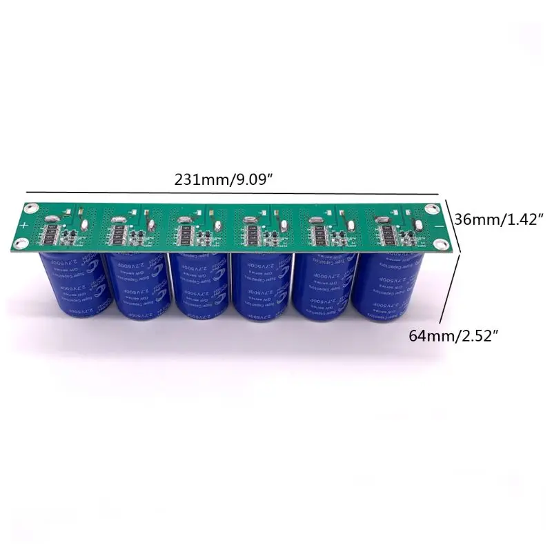 6pcs 16V 83F Super Farad Capacitor Single Row With Protection Board 2.7V 500