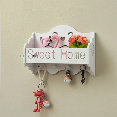 Vintage Home Key Storage Box Door Hanging Wall Entrance Porch Home