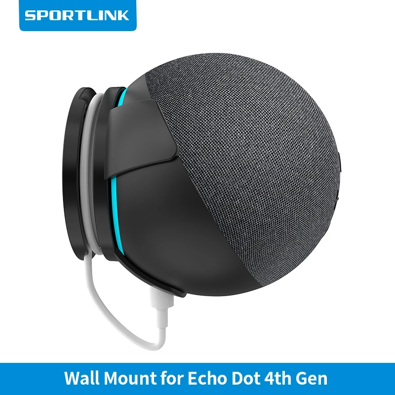 SPORTLINK Outlet Wall Mount Holder for Echo Input,No Messy Wires or Screws Best Home Space Saving Accessories 