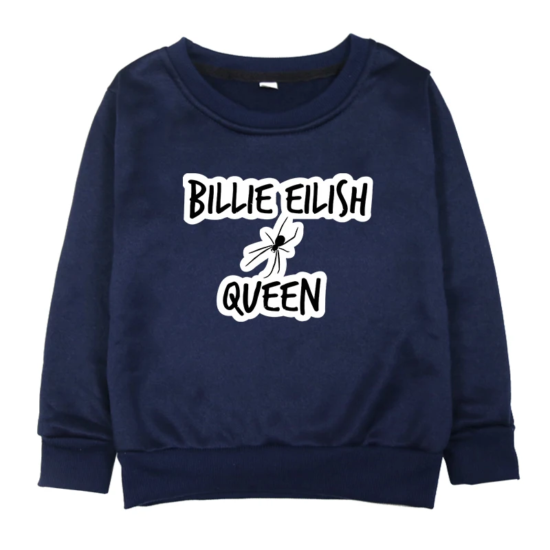 Billie Eilish/детская одежда с принтом для маленьких девочек; сезон осень-зима; топы с длинными рукавами; толстовка с капюшоном; костюм для От 2 до 14 лет - Цвет: Hoodies 9