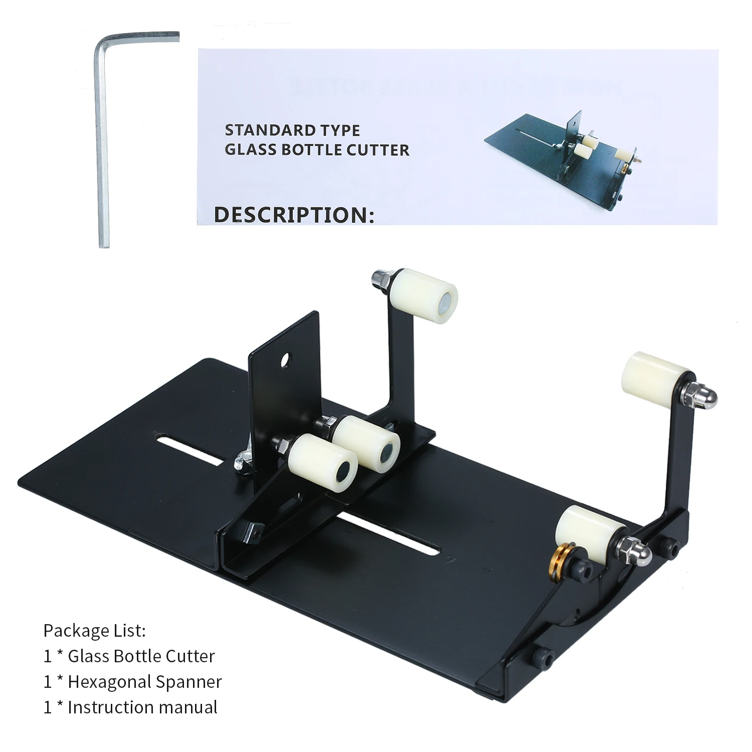 Glass Bottle Cutter Cutting Tool Upgrade Version Square and Round Wine Beer Glass Sculptures Cutter for Glass Cutting Machine 5