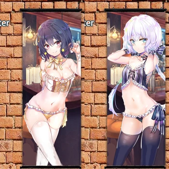 

zombieland saga Mizuno Ai Konno Junko Anime Cloth Poster Wall Scroll 105x40cm