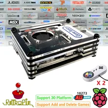 Raspberry PI 3 modelo B, modelo B + Plus consola Arcade Retropie completo Kit de bricolaje 128GB 18000 + juegos personalizado Retropie emulación de la estación ES