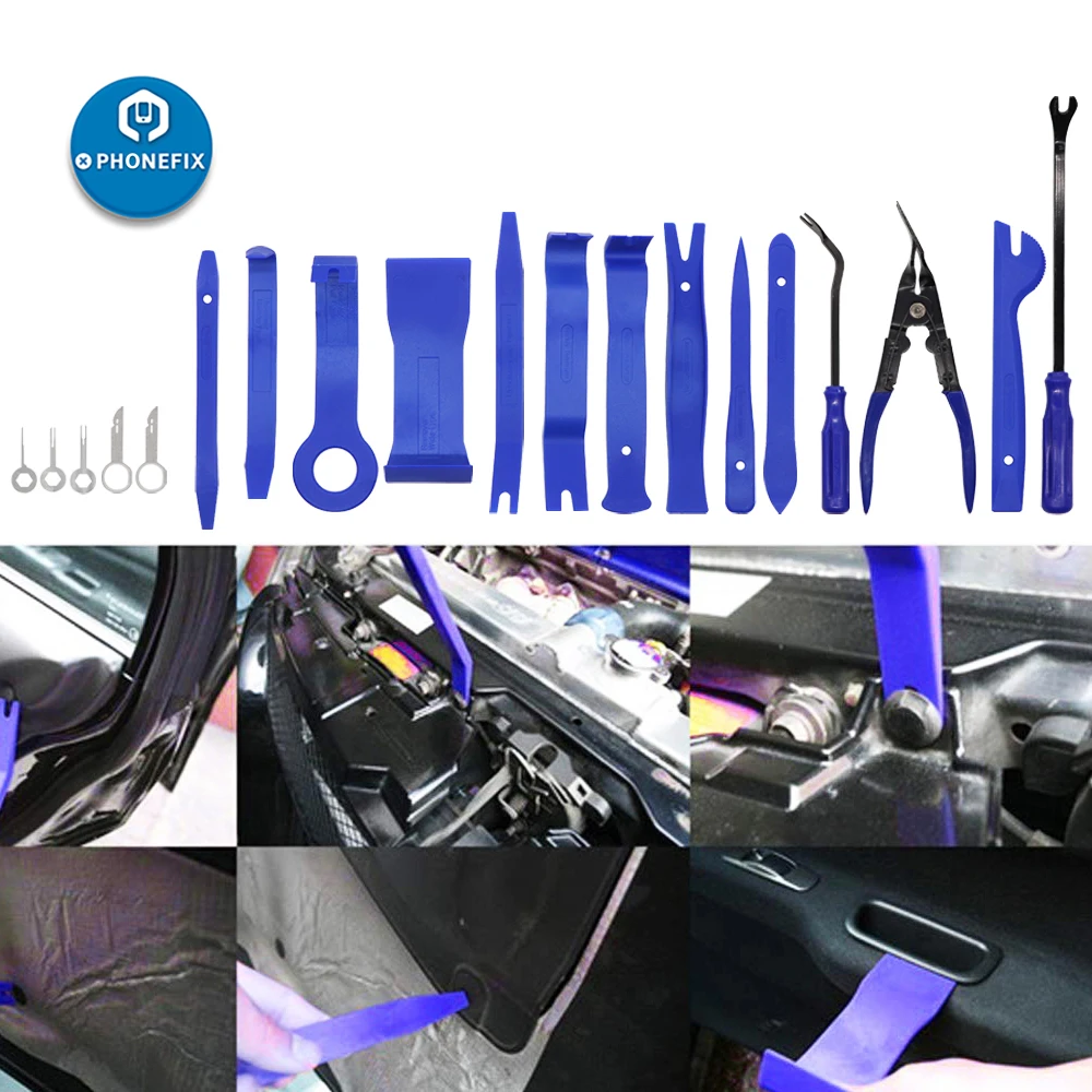 4/7/12/19 Pcs Auto Trim Removal Tool Kit Car Panel Door Audio Removal Pry Tool Car Dash Radio Door Trim Panel Clip Hand Tools 4/7/12/19 Pcs Auto Trim Removal Tool Kit Car Panel Door Audio Removal Pry Tool Car Dash Radio Door Trim Panel Clip Hand Tools