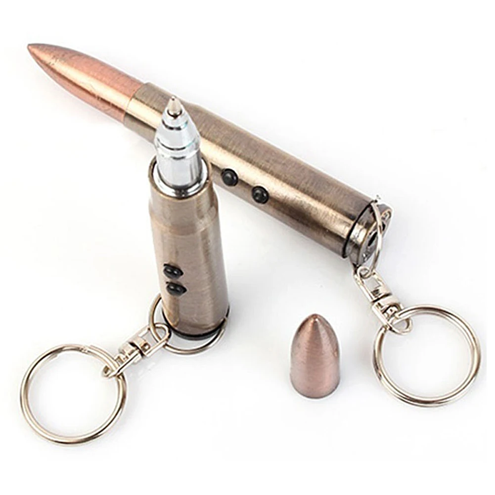 

30PCS New Durable Hot Mens Outdoor 3 in 1 Laser Pointer LED Flashlight Torch Ball Pen Bullet Style Keychain