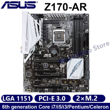 

Asus Z170-AR Motherboard LGA 1151 6th Core i7/i5/i3 mainboard DDR4 Overclocking PCI-E 3.0 M.2 64GB Desktop Original Z170 AR Used