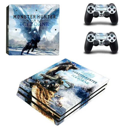 Monster Hunter World Iceborne PS4 Pro наклейка на кожу для sony playstation 4 консоль и контроллеры PS4 Pro наклейка на кожу s - Цвет: YSP4P-3489