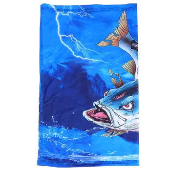 

1pc Headbands Protective Neck Gaiters Various Wearing Fashion Head Wrap Outdoor Headband For Male Female (Fish With Lightening)